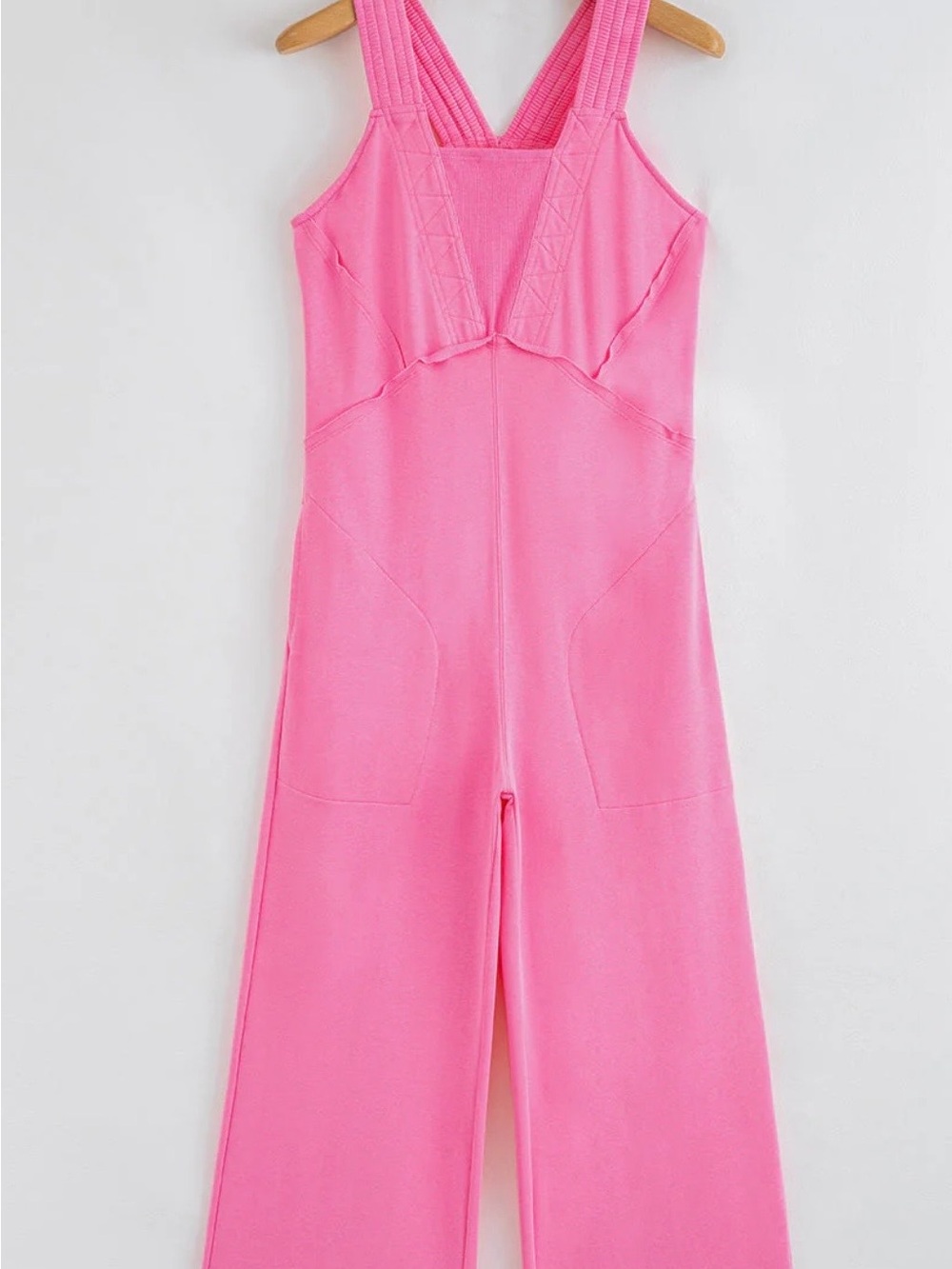 Pink Wide-Leg Jumpsuit